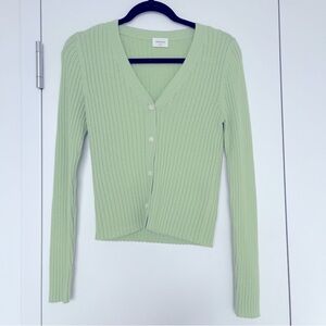 New Aritzia Wilfred Free Manila Cardigan - Pastel Green Size M